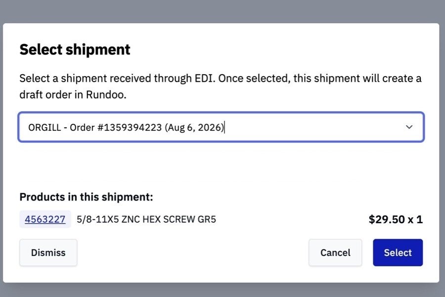 Ordering from Orgill through Rundoo: catalogs, EDI, and everything in between
