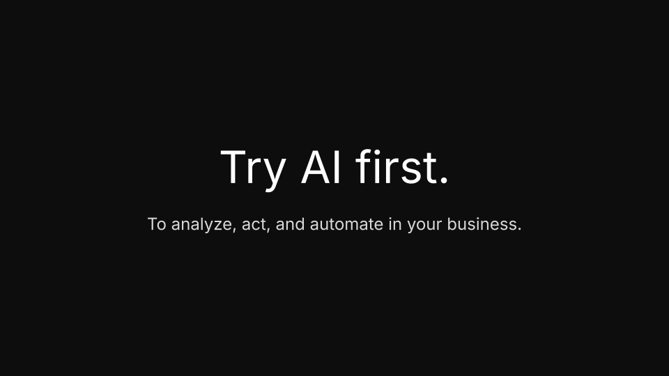 Try AI First Closing
