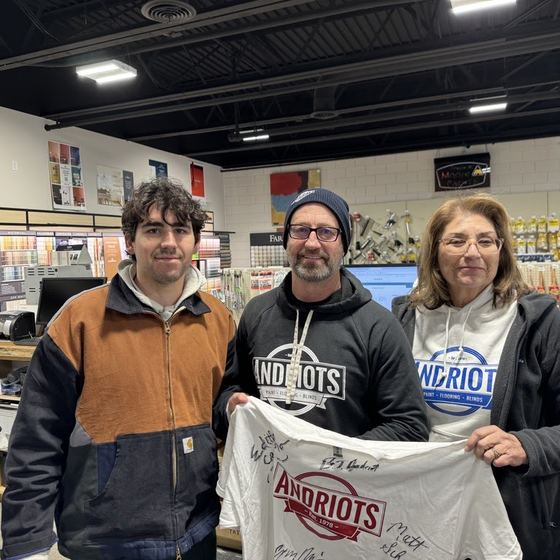 The team at Andriots Paints, & Flooring in Shelbyville, KY, a Rundoo client