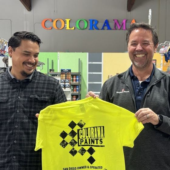 The team at Colorama Paints and Supplies in San Diego, CA, a Rundoo client