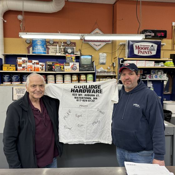 The team at Coolidge Hardware in Watertown, MA, a Rundoo client