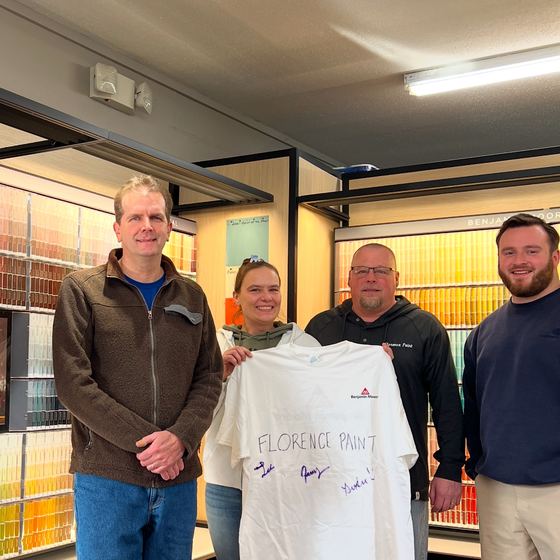 The team at Florence Paint & Decorating Center in Florence, MA, a Rundoo client