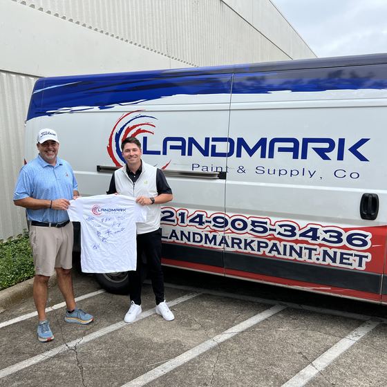 The team at Landmark Paint And Supply in Carrollton, TX, a Rundoo client