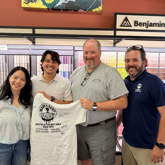 The team at Marks Paint Mart in Oakland, CA, a Rundoo client