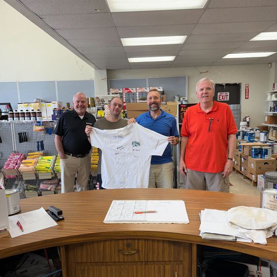 The team at Murphy Bros. Paint in Houston, TX, a Rundoo client