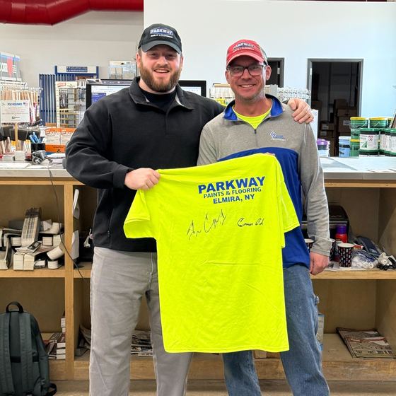 The team at Parkway Paints & Flooring in Elmira, NY, a Rundoo client