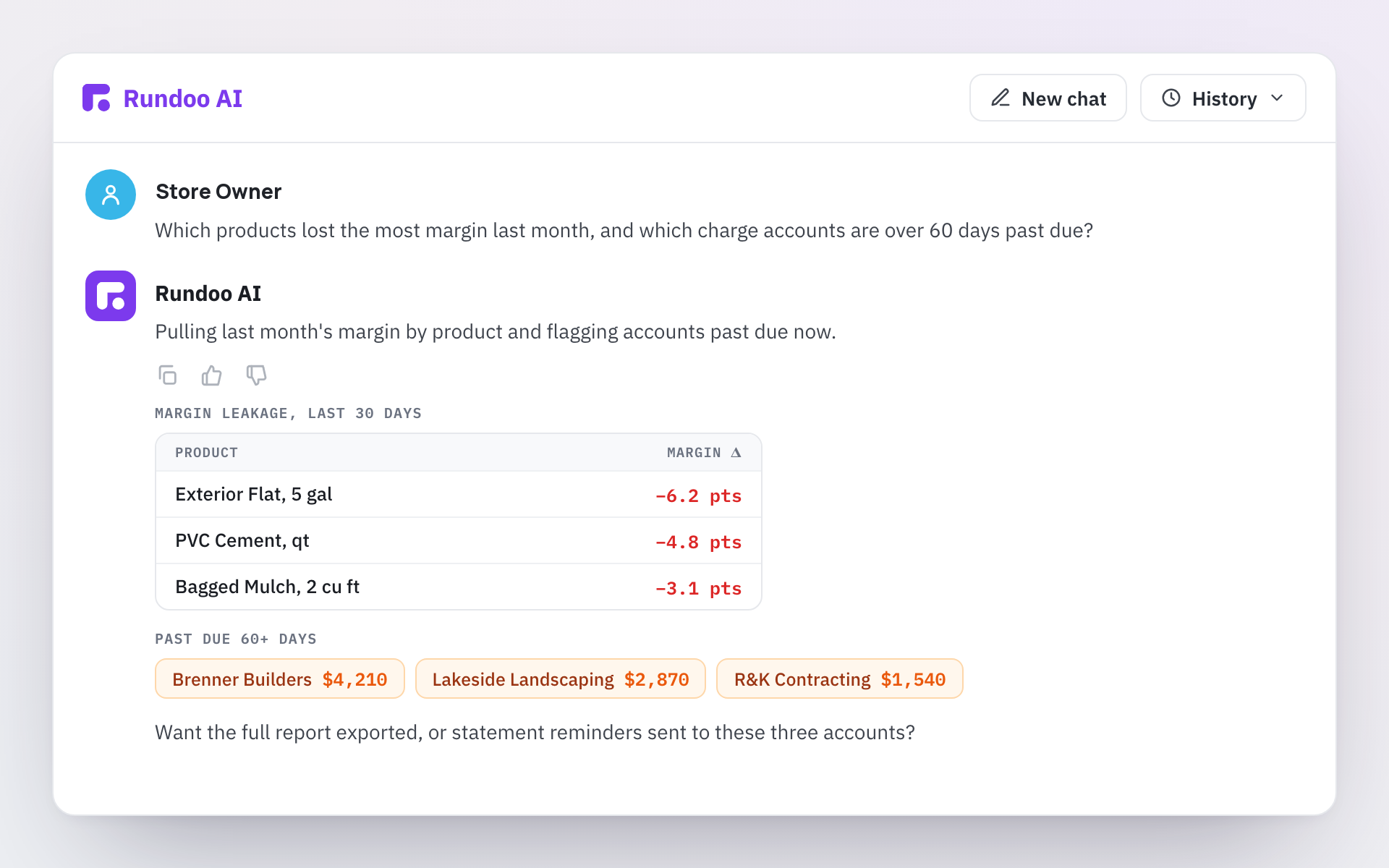 Rundoo AI: AI-generated reports