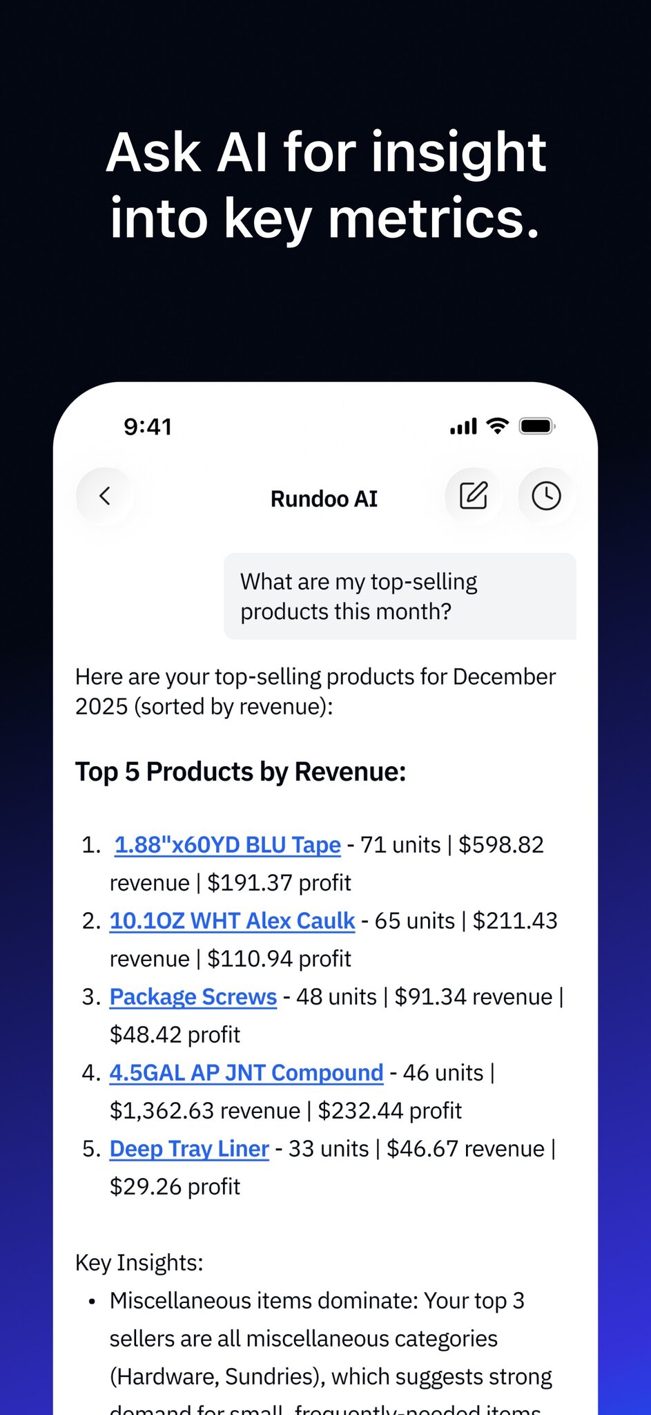 Rundoo AI phone mockup